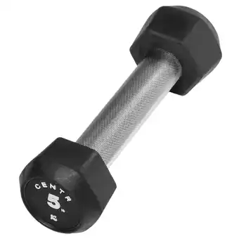 Walmart Centr by Chris Hemsworth Rubber and Chrome Single Dumbbell, 5 lb, with 3-month Centr Membership offer