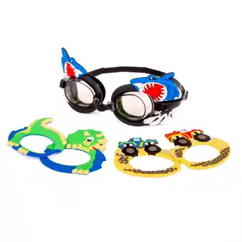 Walmart EyePop Shark 3-in-1 Swim Goggle Set for Children, Multi-Color, Unisex offer