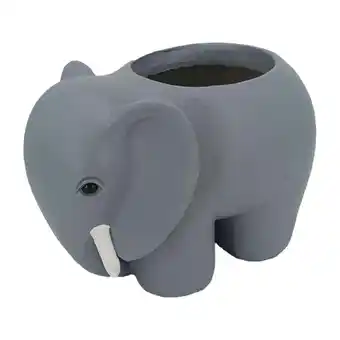 Walmart oshhnii Elephant Flowerpot Crafts DIY Decoration Cute Plant Pot Resin Flower offer