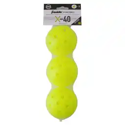 Walmart Franklin Sports X-40 Pickleballs - Outdoor - 3 Pack - USAPA Approved - Optic offer