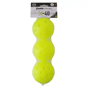 Walmart Franklin Sports X-40 Pickleballs - Outdoor - 3 Pack - USAPA Approved - Optic offer