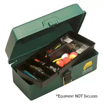 Walmart PLANO ONE TRAY GREEN TACKLE BOX offer