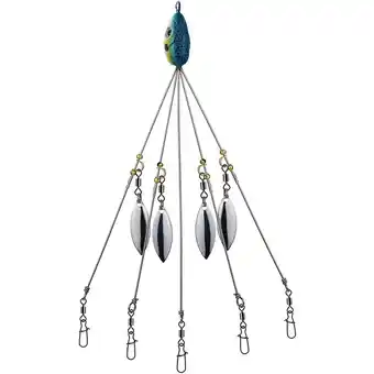 Walmart Umbrella Rigs for Stripers Fishing, Freshwater Fishing Swimbait Lures Kit, Blue offer