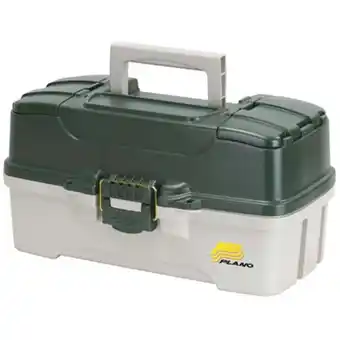 Walmart Plano Molding Co 620304 3 Tray Green & White Tackle Box offer