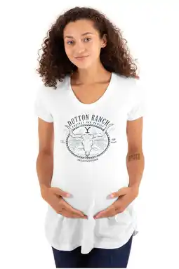 Walmart Yellowstone Dutton Ranch Y Bull Women's Maternity T Shirt Tee Brisco Brands S offer