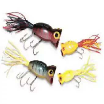 Walmart Arbogast Hula Popper Topwater Baits 1 1/4 Frog White Belly 3/16 oz offer