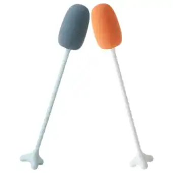 Walmart 2 Pcs Sponge Long Handled Brush Detergent Cleaning Plastic Baby offer