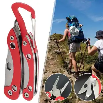 Walmart Misterolina 11 in 1 Pliers with Carabiner and Sheath Folding Camping Army Multi Tool New J6 offer