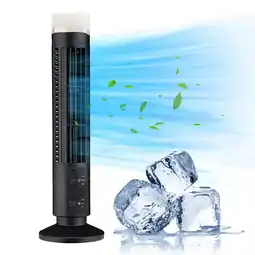 Walmart Luxcidy Tower Fan,Black, Led Bladeless Fan Tower Electric Fan Mini Vertical Conditioner offer