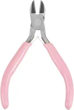 Walmart Wire Cutters 4.5 Inch Diagonal Cutting Side with Pink Plastic Handle for DIY Crafts Jewelry Making offer