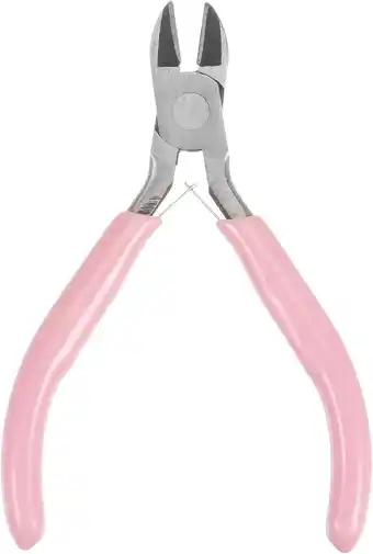 Walmart Wire Cutters 4.5 Inch Diagonal Cutting Side with Pink Plastic Handle for DIY Crafts Jewelry Making offer