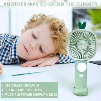 Walmart BLNVKOP Handheld Fan Handheld Fan Outdoor Portable Fan Desktop Fan Usb Fan - Fans For Home offer