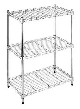 Walmart Whitmor Supreme Small 3 Tier Shelving Adjustable Chrome offer