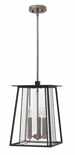 Walmart Hinkley Lighting 2102 Walker 3 Light 11-1/2 Wide Outdoor Pendant - Black offer