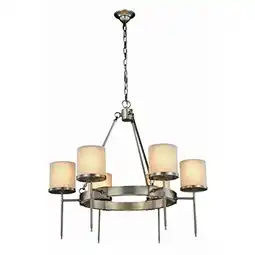 Walmart Elegant Lighting Bradford 35 6 Light Chandelier in Vintage Nickel offer