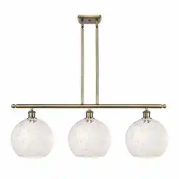 Walmart Innovations Lighting 516-3I-13-37-White Mouchette-Indoor Pendant White Mouchette 3 Light offer