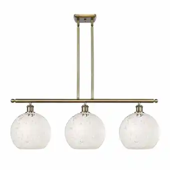 Walmart Innovations Lighting 516-3I-13-37-White Mouchette-Indoor Pendant White Mouchette 3 Light offer