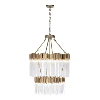 Walmart Varaluz Matrix 14-Lt 2-Tier Chandelier - Havana Gold offer