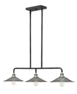 Walmart Hinkley Lighting - Rigby - 3 Light Linear Chandelier in Industrial Style - 40 offer