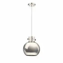 Walmart Innovations Lighting Newton Metal Sphere - 1 Light 10 Cord Hung Pendant Polished Nickel offer