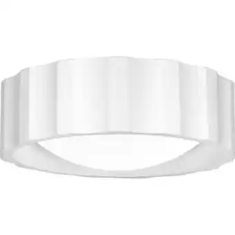 Walmart Quoizel Qfl6173 Roscoe 2 Light 15 Wide Flush Mount Drum Ceiling Fixture - White offer