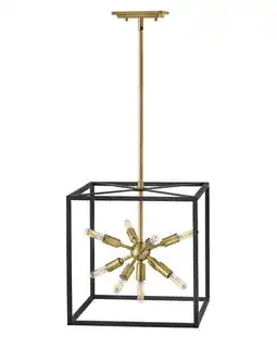 Walmart Hinkley Lighting 46317 Aros 9 Light 15 Wide Abstract Lisa Mcdennon Pendant - Black / Warm offer