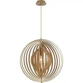 Walmart Eurofase Lighting - Abruzzo - One Light Large Pendant-Wood Finish - Eurofase offer