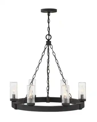 Walmart Hinkley Lighting - Sawyer - 30W 6 LED Outdoor Medium Hanging Lantern In Rustic offer