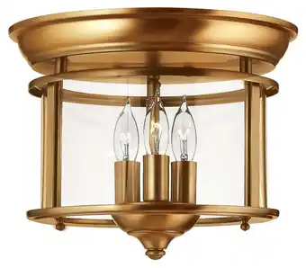 Walmart Hinkley Lighting - Three Light Flush Mount - Foyer - Gentry - 3 Light Medium offer