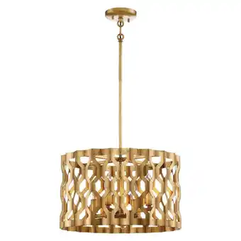 Walmart Minka Metropolitan - Coronade - Four Light Pendant -Traditional Installation offer