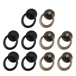 Walmart 10 Sets Gold Knob Single Hole Round Handle Knobs for Furniture Vintage Handles offer