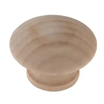 Walmart Mainstays 1-1/2 (38mm) Round Cabinet Knob, Unfinished Wood, 2 Pack offer