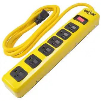 Walmart yellow jacket 5139n not not available metal power strip with 6 outlets and 6 foot cord, yellow offer