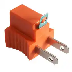 Walmart Superior Electric YGA10F 3 Prong to 2 Prong Polarized Grounding Adapter 125V 15A (Orange) offer