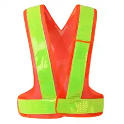 Walmart Reflective , Bright Neon Color with Reflective Strips, 2 Colors Available - Orange B offer