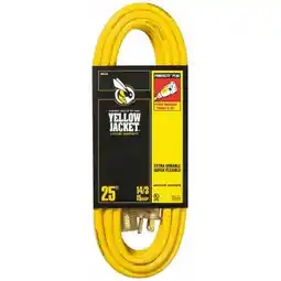 Walmart Yellow Jacket 2886 14/3 25' Yellow SJTW Premium Extension Cord offer