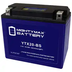 Walmart YTX20-BS Lithium Replacement Battery compatible with Arctic Cat Mudpro 1000H2, TRV 10-17 offer