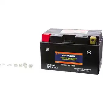 Walmart Fire Power CTZ10S Activated Sealed Maintenance Free 12 Volt Automotive Battery Top Post offer