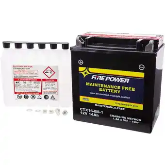 Walmart MMG CTX16-BS-1 Maintenance Free Battery Ctx16-Bs-1 offer