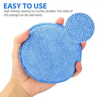 Walmart 10pcs Waxing Polish Wax Sponge Applicator Pads Vehicle Glass Clean (Blue) offer