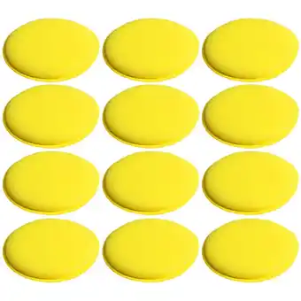 Walmart VERMON 12Pcs Car Vehicle Detailing Care Wax Polishing Applicator Cleaning Sponge Pads offer