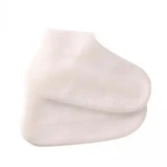 Walmart Baoblaze 2X Waterproof Silicone Shoe Covers for Rain Travel Rubber Rain Shoe Covers White 2 Pcs offer