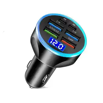 Walmart LS Digital 6-in-1 Fast Car Charger with Display and Adapter ζ■ (▲ ✭☆ ω✨ ν: O0P7 offer