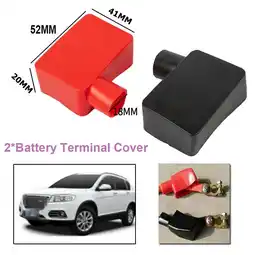 Walmart Goodhd Black & Red Car Battery Terminal Insulator Wire Connectors Cap Cover Rubber Pair offer