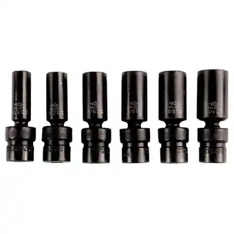 Walmart K-Tool International Flex Deep Impact Socket Set,3/8Dr,6pcs. KTI-32400 offer