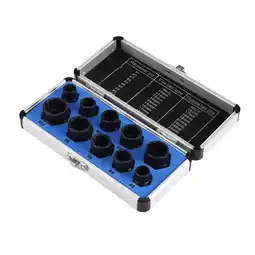 Walmart 10pc Nut Screw Remover Extractor Removal Socket Threading Tools With Box high offer