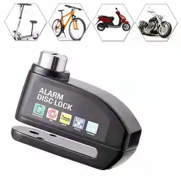 Walmart Motorcycle Bike Scooter Alarm Disc Brake Lock Anti-Theft Security Wheel Lock offer