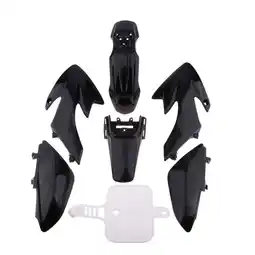 Walmart Luwecf Full Boby Fairing Kit for Honda CRF50 Pit Dirt Bike 50cc-125cc Black Plastic Set offer