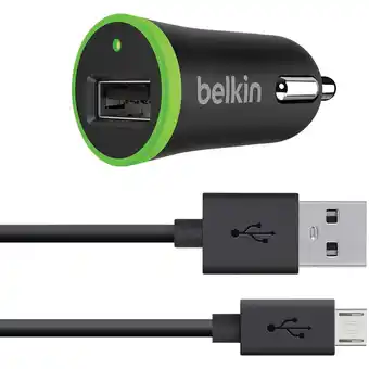 Walmart Belkin F8m887bt04-blk 12-watt/2.4-amp Universal Car With Micro Usb And Sync Cable offer