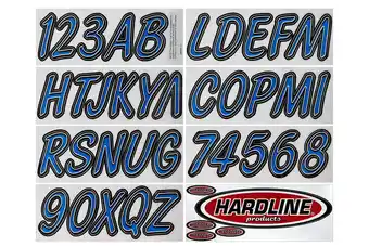 Walmart Hardline Products Series 400 Factory Matched 3-Inch Boat & PWC Registration Number Kit - Blue/Black offer